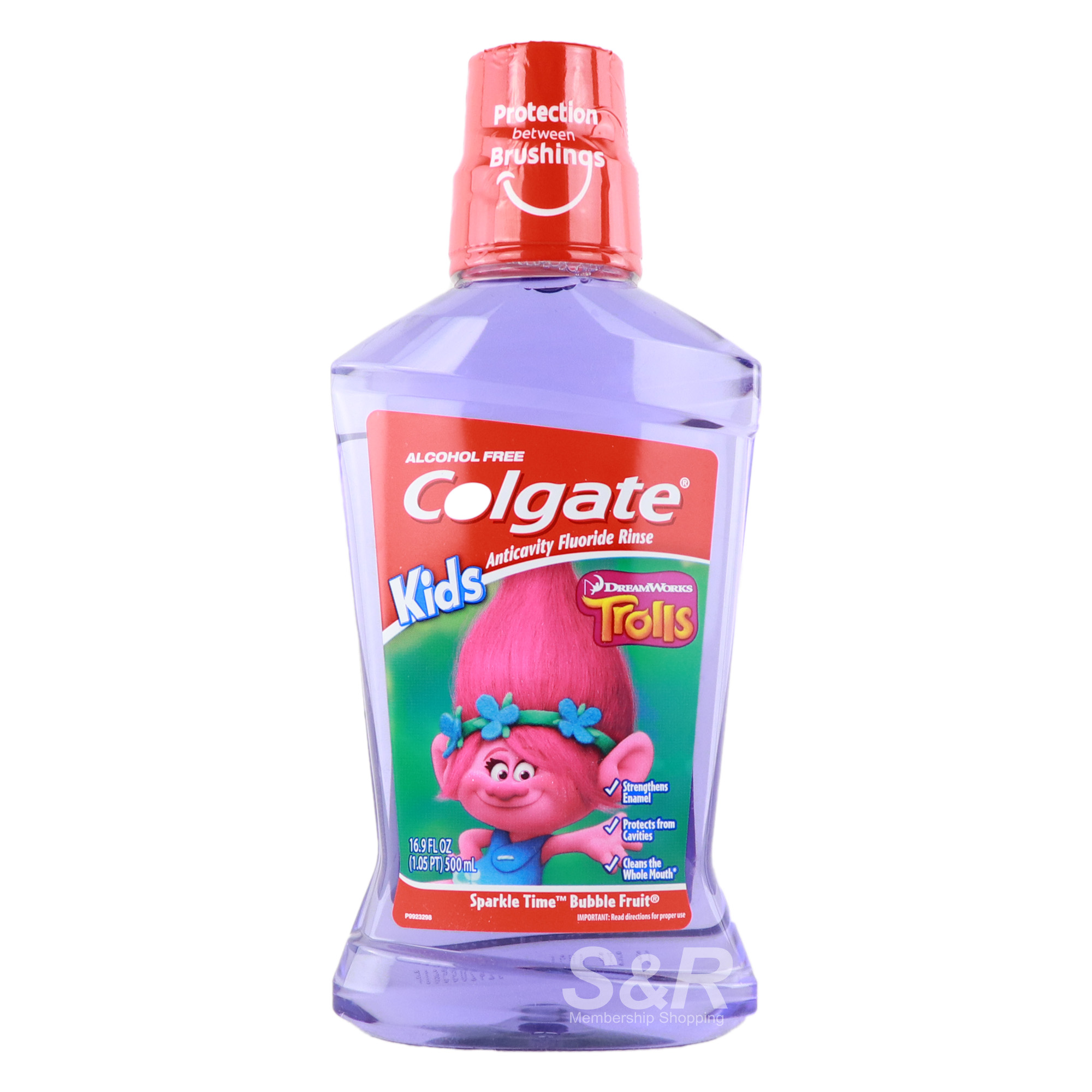 Colgate Kids Trolls Sparkle Time Bubble Fruit Mouthwash 500mL